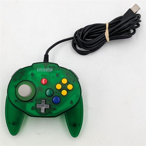 Retro Bit Tribute 64 Controller - Green - Nintendo Switch Accessories - (B Grade) (Used)